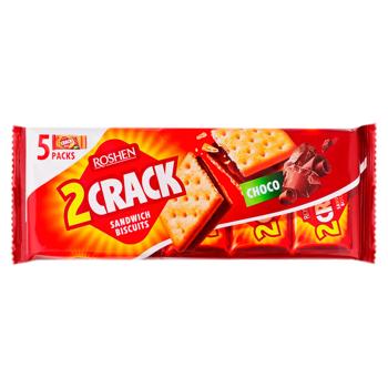 Biscuiti Roshen 2 Crack cu umplutura de ciocolata 190g - cumpărați, prețuri pentru BONUS - foto 1