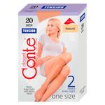 Ciorapi dame Conte 3/4 tension 20 2p natural