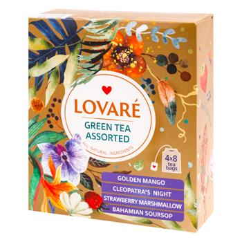 Ceai verde Lovare Green Tea Assorted in plicuri 32buc - cumpărați, prețuri pentru BONUS - foto 1