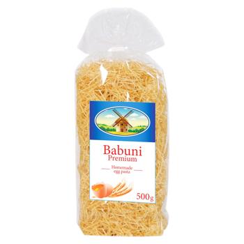 Макаронные изделия Babuni Вермишель яичная 500г - купить, цены на BONUS - фото 1