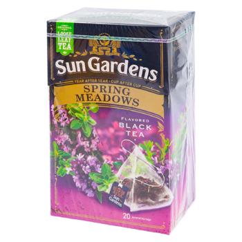 Чай черный Sun Gardens Spring Meadows в пирамидках 20шт - купить, цены на BONUS - фото 1