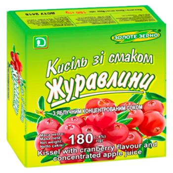 Кисель Золотое зерно яблочный сок и клюква 180г - купить, цены на BONUS - фото 1