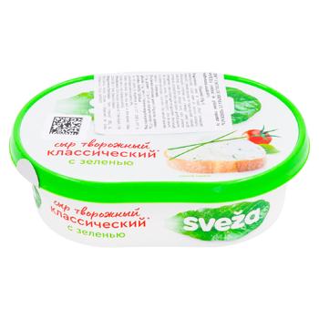 Cыр творожный Савушкин Sveza с зеленью 150г - купить, цены на BONUS - фото 1