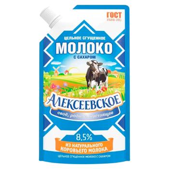 Сгущенное молоко Алексеевское цельное с сахором 8.5% 650г - купить, цены на BONUS - фото 1