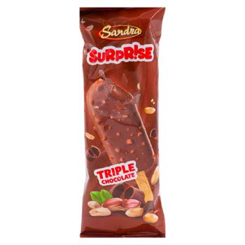 Мороженое Sandra Surprise Triple Chocolate 80г - купить, цены на BONUS - фото 1