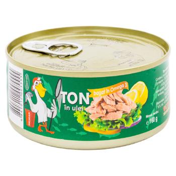 Ton Pelican in ulei maruntit pentru salate 160g - cumpărați, prețuri pentru BONUS - foto 1