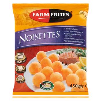 Картофельные шарики Farm Frites Noisettes замороженые 450г - купить, цены на BONUS - фото 1