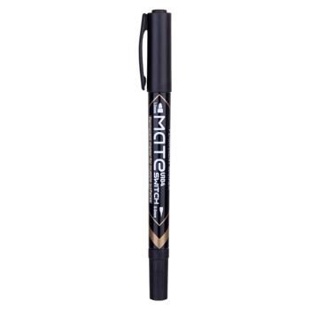 Marker permanent Deli Mate dublu 1.0/0.5mm negru - cumpărați, prețuri pentru BONUS - foto 2