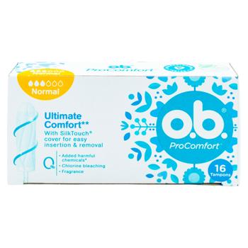 Тампоны O.B. ProComfort Normal 16шт - купить, цены на METRO - фото 3