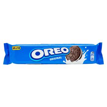 Biscuiti OREO umpl. de cacao/crema 110g - купить, цены на BONUS - фото 1