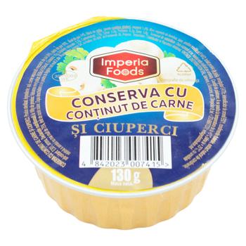 Консерва Imperia Foods с содержанием мяса грибная 130г - купить, цены на BONUS - фото 2