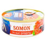 Somon de Atlantic maruntit in suc propriu 200g Ora