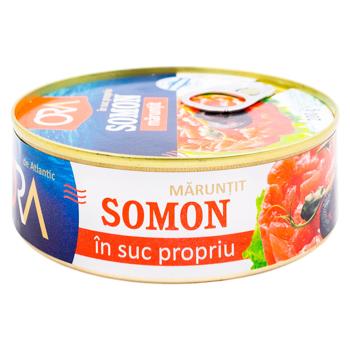 Somon de Atlantic maruntit in suc propriu 200g Ora - купить, цены на BONUS - фото 1