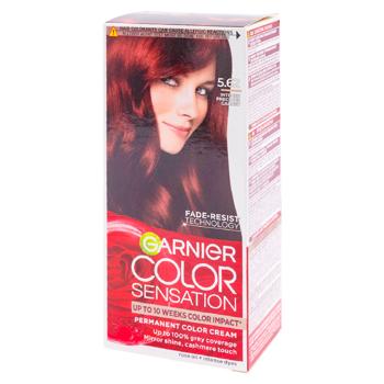 Vopsea pentru par Garnier Color Sensation 5.62 Visiniu intens Pretios - cumpărați, prețuri pentru BONUS - foto 1