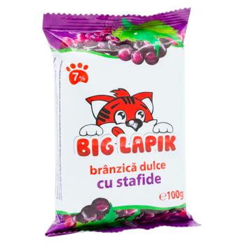 Сырок сладкий Lapmol Big Lapik изюм 100г - купить, цены на BONUS - фото 2