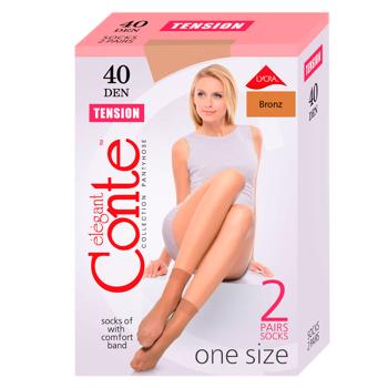 Ciorapi dame Conte 1/2 tension 40 2p bronz - cumpărați, prețuri pentru BONUS - foto 1