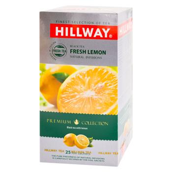 Ceai negru Hillway Fresh Lemon in plicuri 1,5g*25buc - cumpărați, prețuri pentru BONUS - foto 1