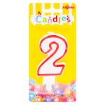 Luminare torta cifra 2