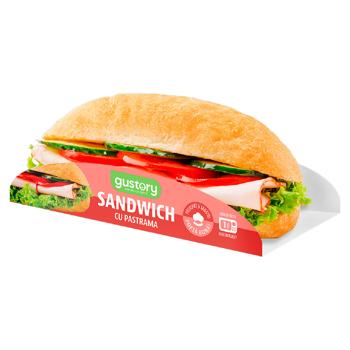 Sandwich Gustory cu pastrama 150g - cumpărați, prețuri pentru BONUS - foto 1