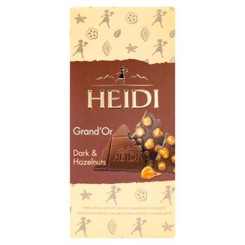 Ciocolata neagra Heidi Grandor cu alune 100g - cumpărați, prețuri pentru BONUS - foto 1