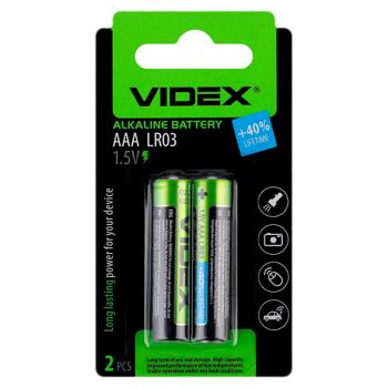 Baterie alcalina Videx LR03/AAA 2buc - купить, цены на BONUS - фото 1
