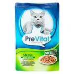 Hrană umedă PreVital cu pui pentru pisici 100g