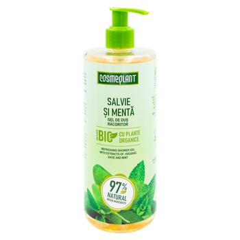 Гель Cosmeplant для душа освежающий Шалфей/Мята 500мл - купить, цены на BONUS - фото 1