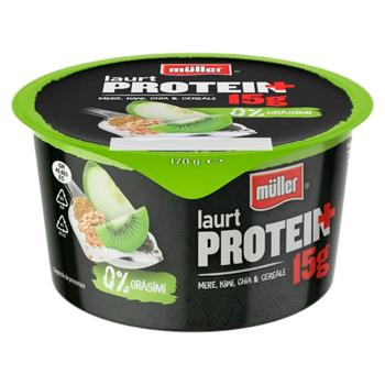 Iaurt Muller Protein Mar/kiwi/chia/cereale 170g - cumpărați, prețuri pentru BONUS - foto 1