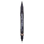 Marker permanent Deli Mate dublu 1.0/0.5mm negru