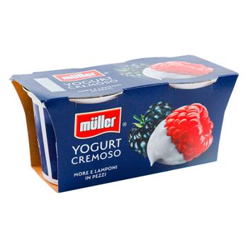 Йогурт Muller Pezzi Ежевика малина 125г*2шт - купить, цены на METRO - фото 3