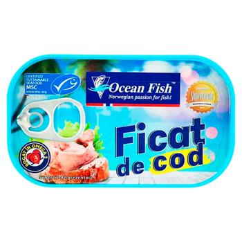 Печень трески Ocean Fish 121г - купить, цены на BONUS - фото 1
