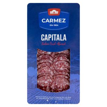 Salam Capitala Carmez crud-afumat felii 100g - cumpărați, prețuri pentru BONUS - foto 1