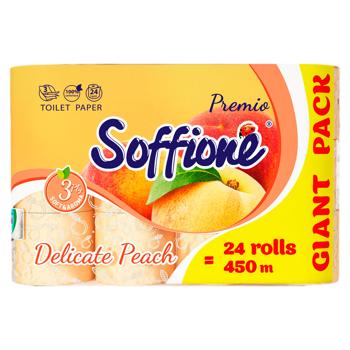Hartie igienica Divo Premio Aroma Peach 3 straturi 24buc - cumpărați, prețuri pentru BONUS - foto 1
