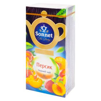 Чай черный Sonnet Персик в пакетиках 1,5г*20шт - купить, цены на BONUS - фото 1