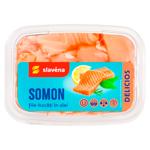 Somon Slavena bucati in ulei 350g