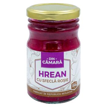 Hrean cu sfecla rosie Din Camara 200g - купить, цены на BONUS - фото 1