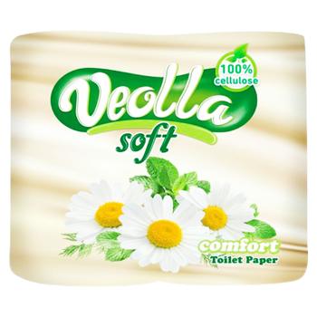 Hartie igienica Veolla Comfort 2str. 4buc - cumpărați, prețuri pentru BONUS - foto 1