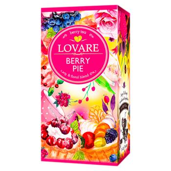 Чай фруктовый Lovare Berry Pie в пакетиках 1,5г*24шт - купить, цены на BONUS - фото 1