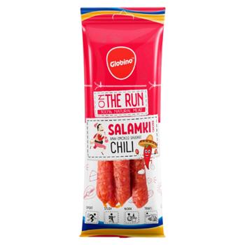 Carnaciori Globino Salamki Chili crud afumat 70g - cumpărați, prețuri pentru BONUS - foto 1