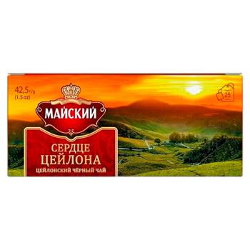 Ceai negru MaiskiiI Inima Ceylonului in plicuri 1.7g*25buc - cumpărați, prețuri pentru BONUS - foto 1