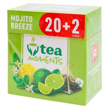Ceai verde Tea Moments Mojito Breeze in piramide 1.7g*22buc - cumpărați, prețuri pentru BONUS - foto 1