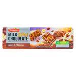Ciocolata Pobeda cu lapte 32% cacao cu nuci/stafide 220g