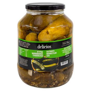 Огурец Delicios маринованный 9-11см 1650г - купить, цены на METRO - фото 1