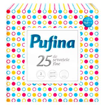 Servetele de masa Pufina 39*39cm 2str. 25buc Decor - cumpărați, prețuri pentru BONUS - foto 1