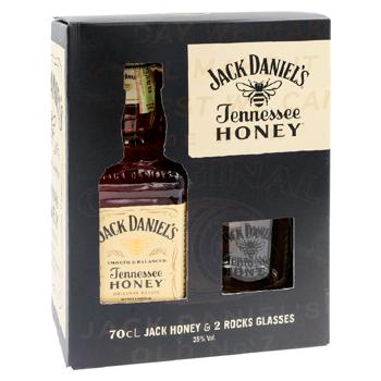 Liqueur Daniel’s Honey 35% 0,7l + 2 pahare - cumpărați, prețuri pentru BONUS - foto 2