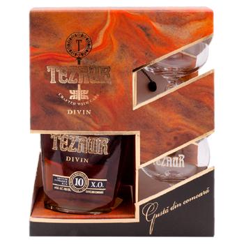 Divin Tezaur 10 ani XO Gold 0.5l + 2 pocale cutie - cumpărați, prețuri pentru BONUS - foto 2
