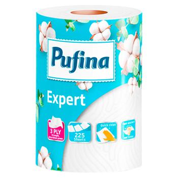 Prosoape de hârtie Pufina Expert 3 straturi 225foi - cumpărați, prețuri pentru BONUS - foto 1