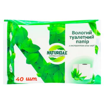Туалетная бумага влажная Naturelle Алое 40шт - купить, цены на BONUS - фото 1
