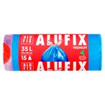 Saci menajeri striati Alufix 35L 15buc blue