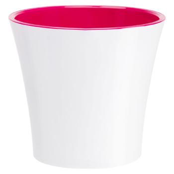 Ghiveci Arte 0,6L alb/liliac - cumpărați, prețuri pentru BONUS - foto 1